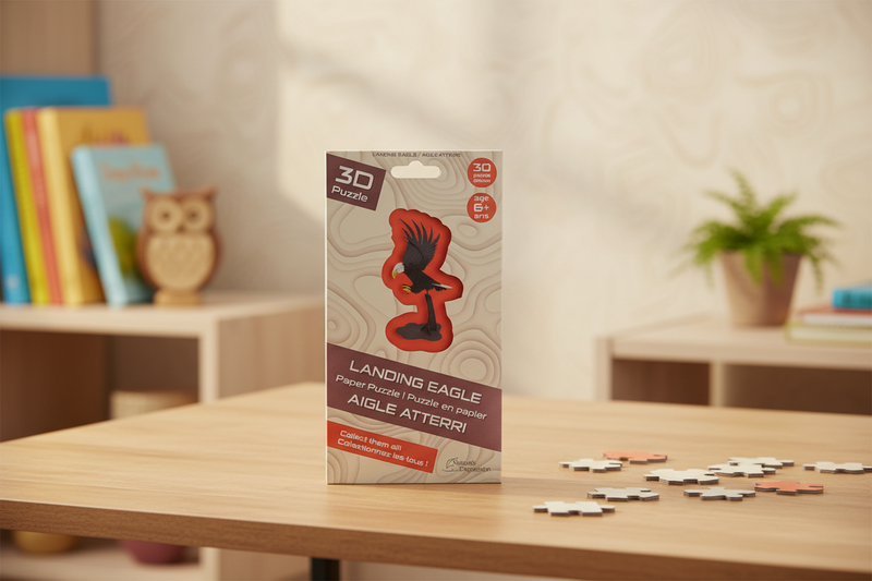 3D Puzzle Landing Eagle