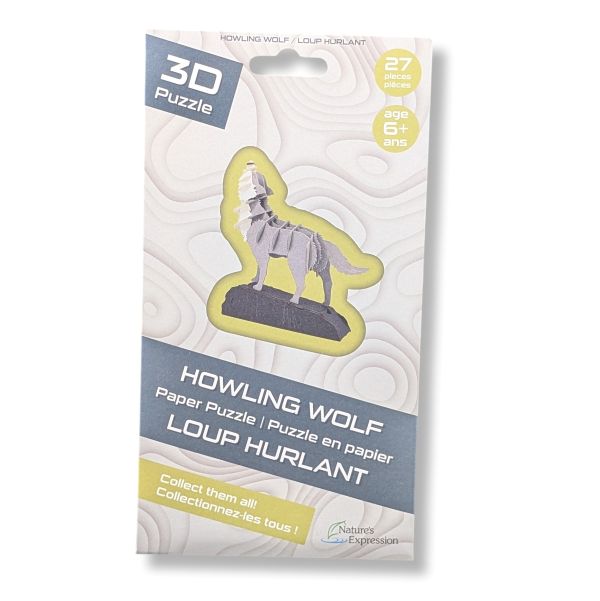 3D Puzzle Howling Wolf