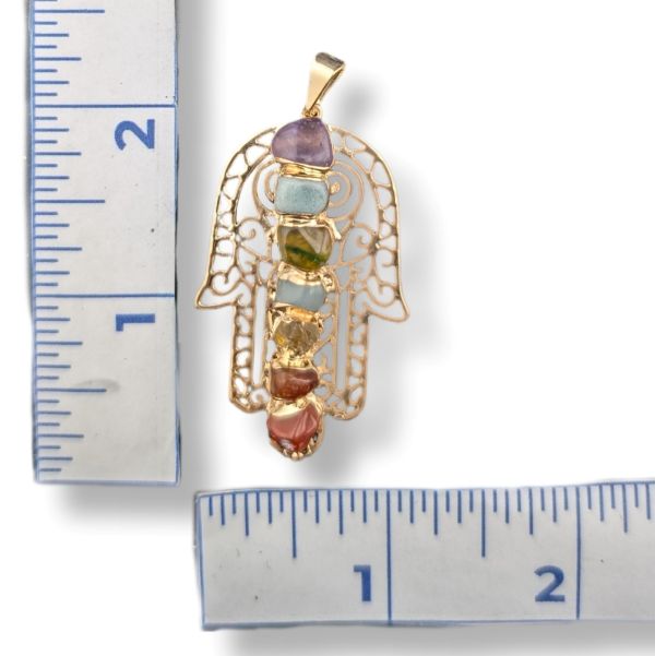 Pendant Chakra Hamsa Hand