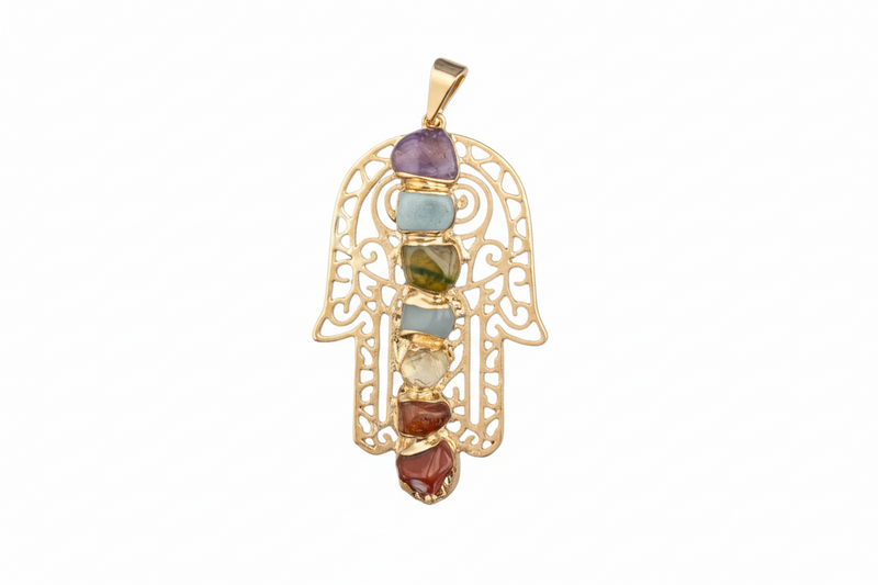 Pendant Chakra Hamsa Hand