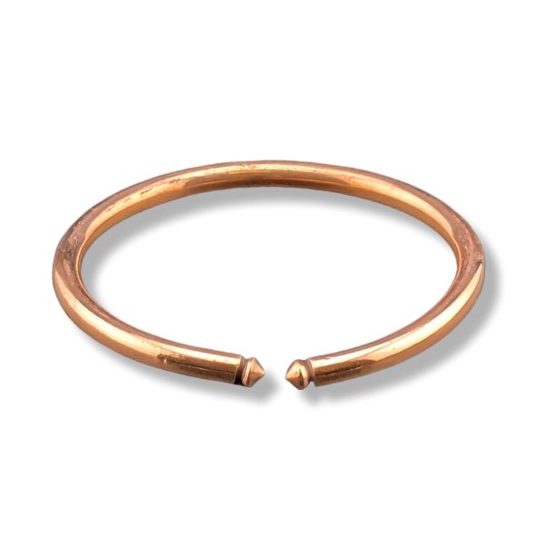 Copper bracelet  on a white background