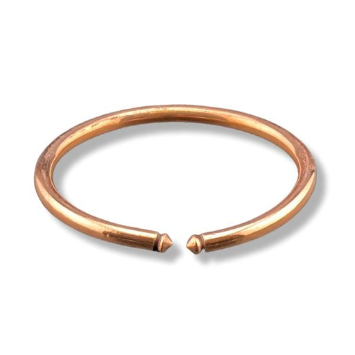 Copper bracelet  on a white background