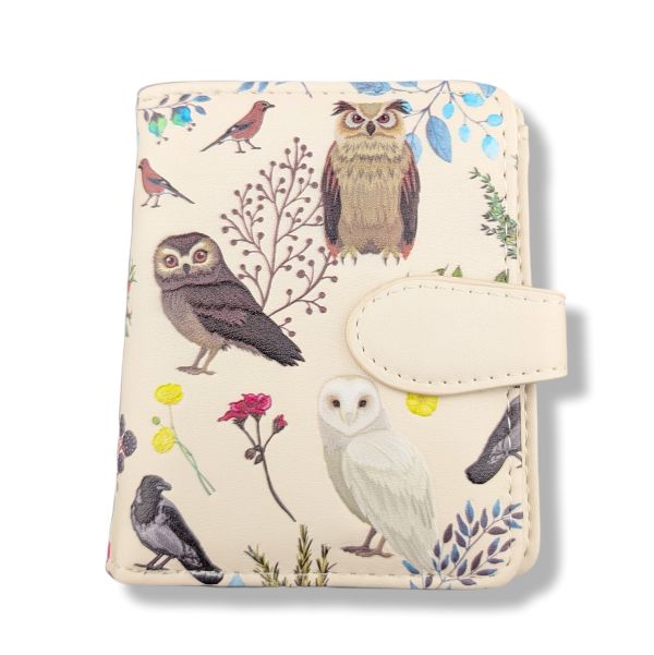 Small Zipper Wallet Wild Bird Beige