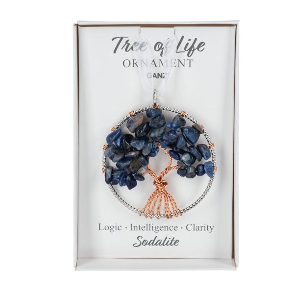 Ornament Hanging Tree Of Life Sodalite