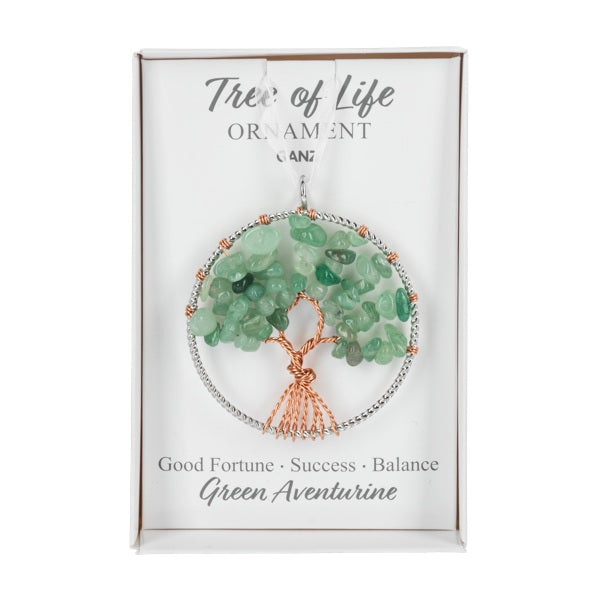 Ornament Hanging Tree Of Life Green Aventurine
