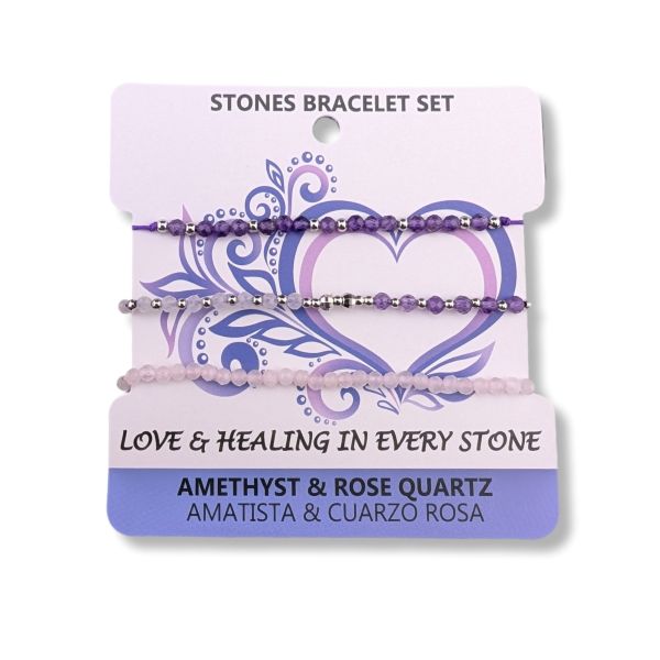 3mm Bracelet 3 Pack Love & Healing