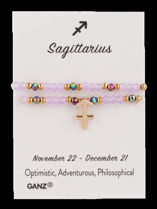 Bracelet with astrological symbol on a GANZ branded card