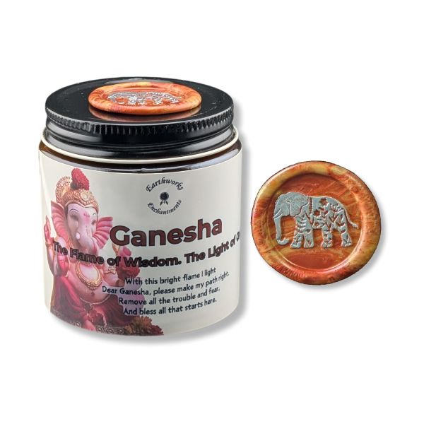 Earthworks Enchantments Candle Ganesha