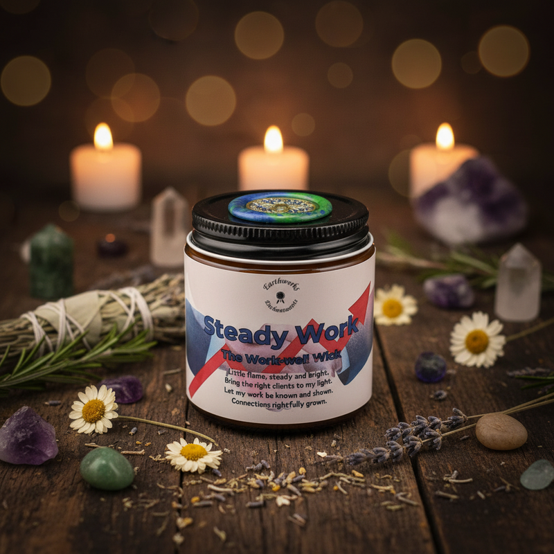 Earthworks Enchantments Candle Steady Work