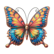 Colorful butterfly design on a white background
