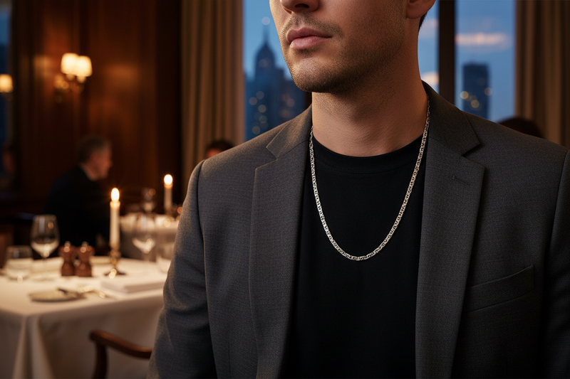 20" Sterling Silver Chain Flat Marina