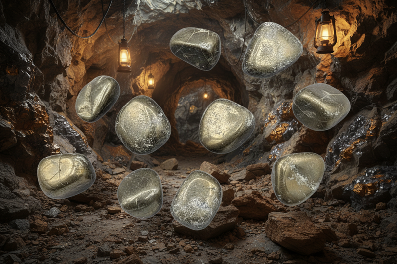 Rocks Pyrite Tumbled