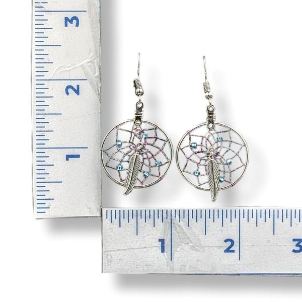 Earrings Dreamcatcher Metallic