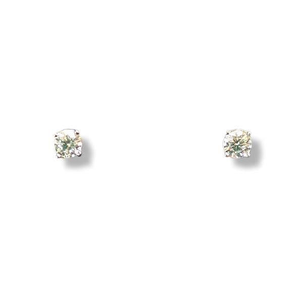 4mm Round Cubic Zirconia Stud