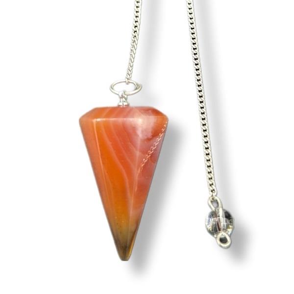 Pendulum Carnelian Faceted