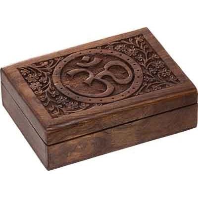 Wooden Box Om