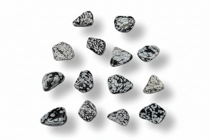 Rocks Snowflake Obsidian Tumbled