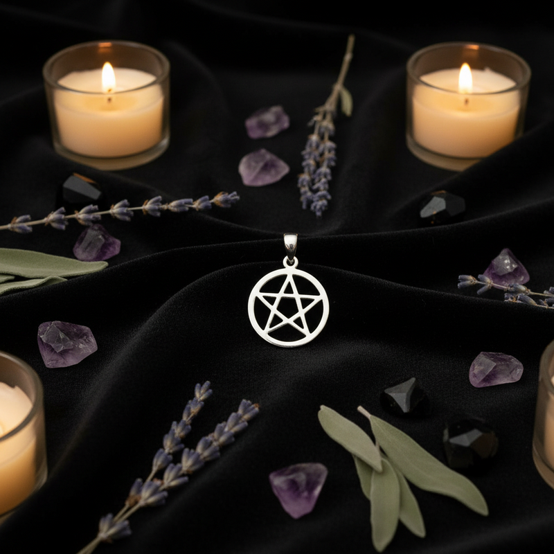 Pendant Pentacle Sterling Silver