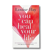 Book cover of 'You Can Heal Your Life' by Louise Hay with a red and white design.