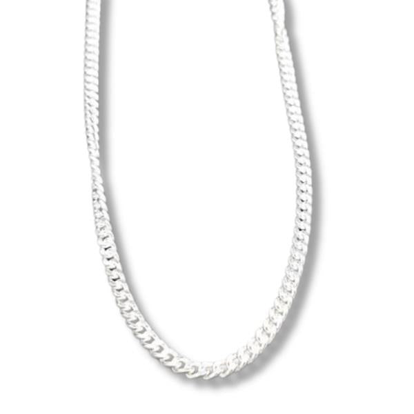 22" Sterling Silver Chain Light Curb