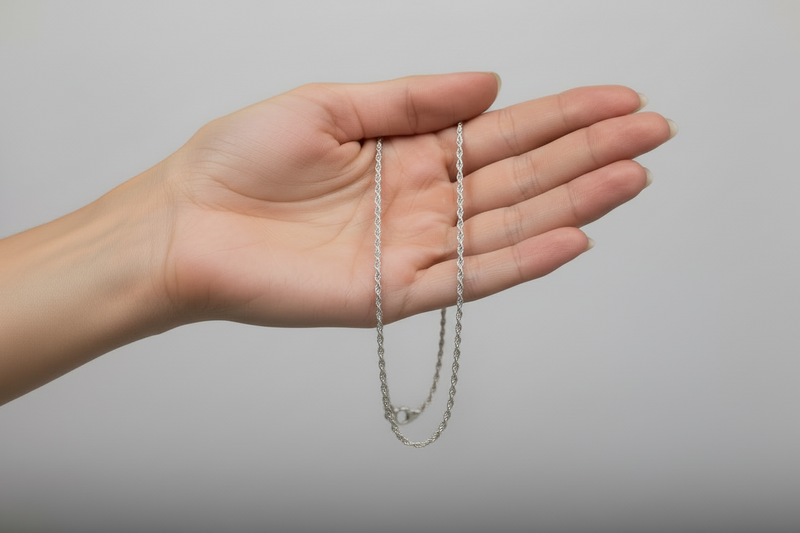 16" Sterling Silver Chain Roped In