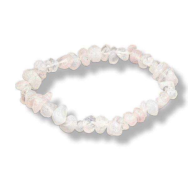 Rose Quartz Chip Bracelet