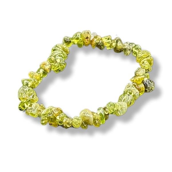 Peridot Chip Bracelet