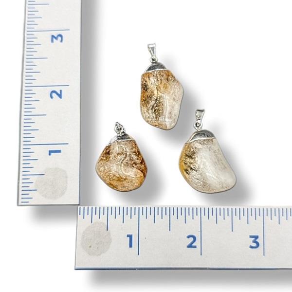 Pendant Citrine Tumbled Stone