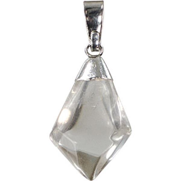 Pendant Quartz Crystal Diamond Shaped