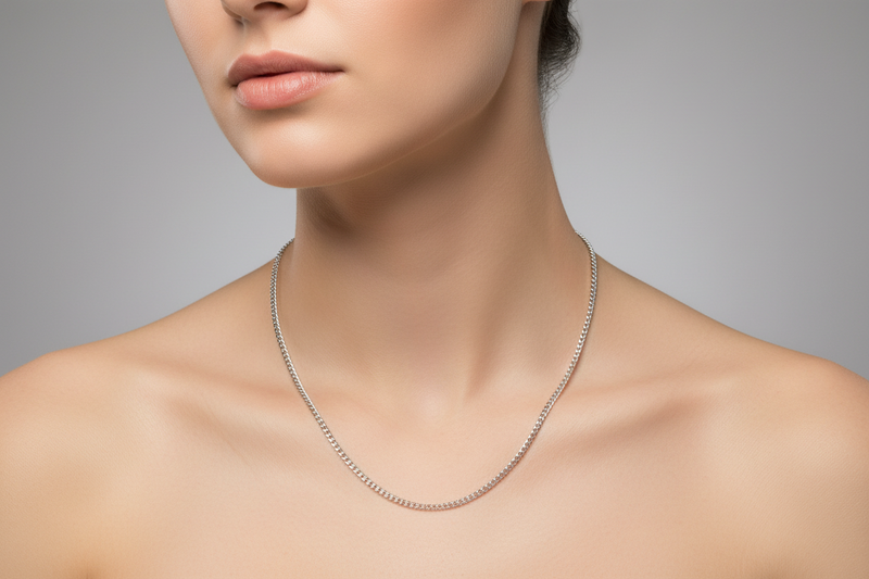 20" Sterling Silver Chain Curb