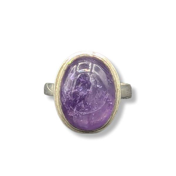 Ring Amethyst Size 7.5 Sterling Silver