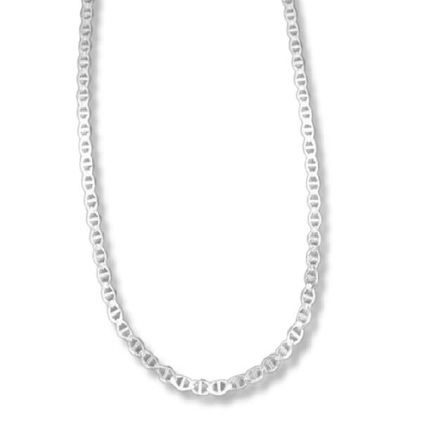 24" Sterling Silver Chain Flat Marina