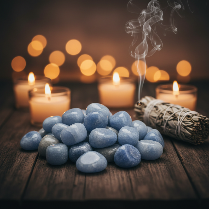 Blue Quartz Tumbled
