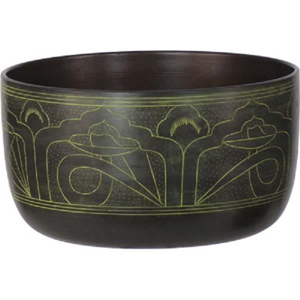 Singing Bowl Green Buddha