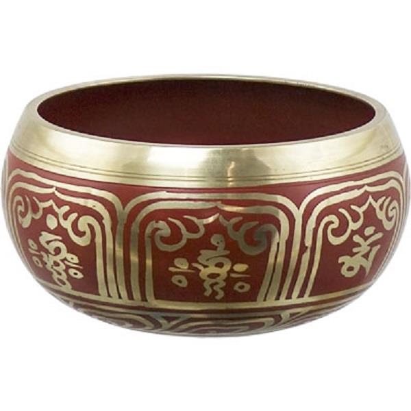 Singing Bowl Endless Knot Red