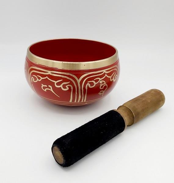 Singing Bowl Endless Knot Red