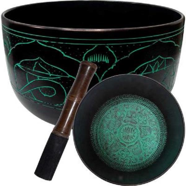 Singing Bowl Green Dhyani Buddha