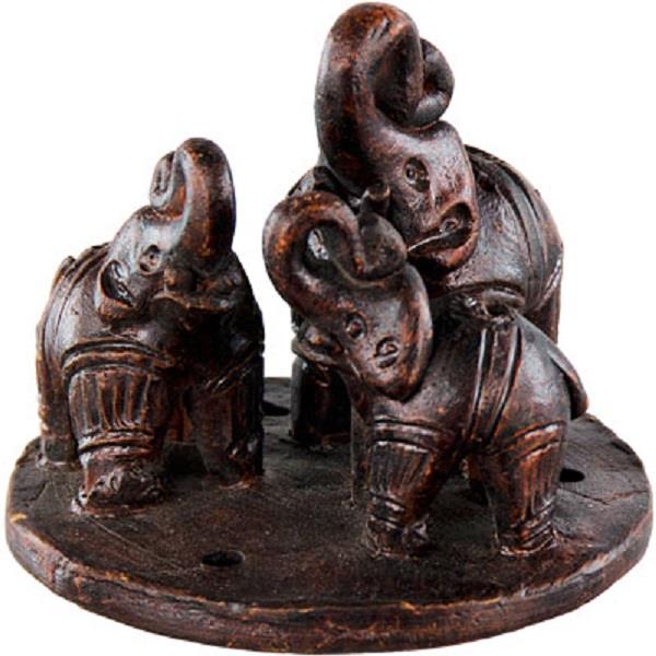 Incense Burner 3 Elephants Ceramic