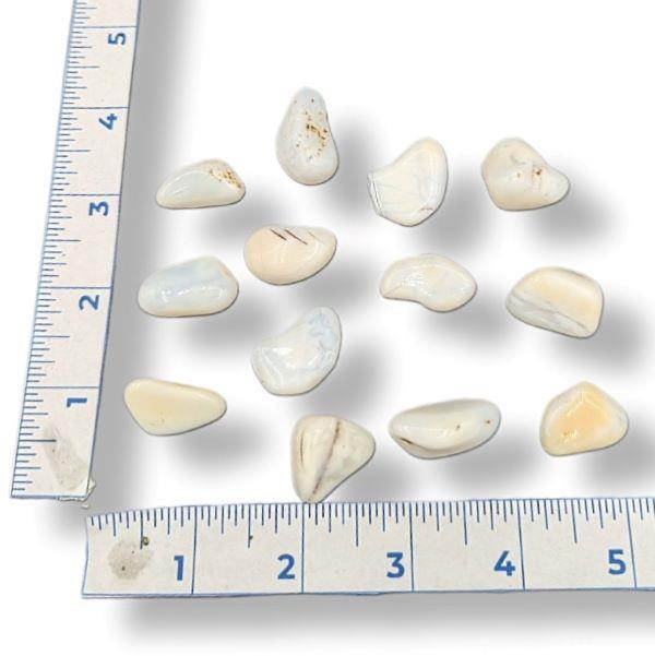 White Opal Tumbled