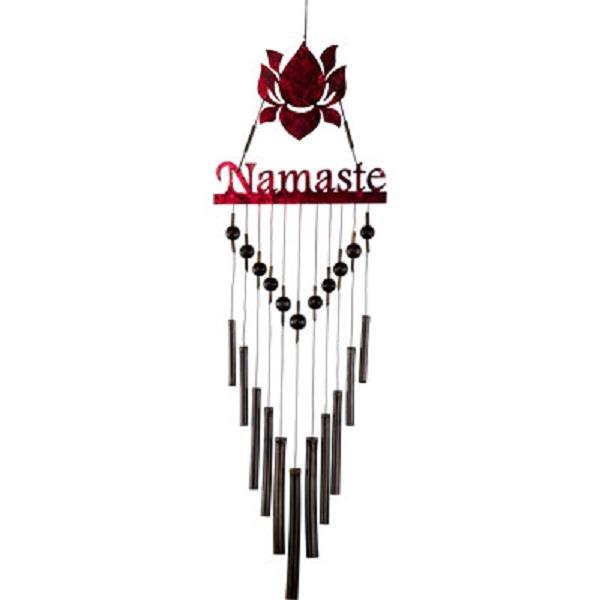 Windchime Bamboo Namaste Lotus