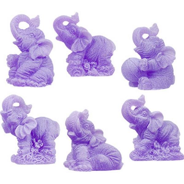 Statue Elephant Glow In The Dark Purple