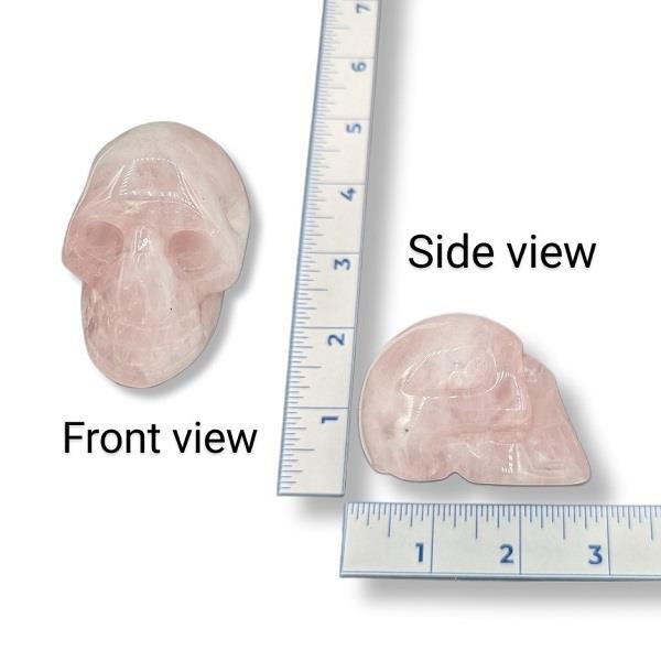 Rose Quatrz Skull 157g Approximate