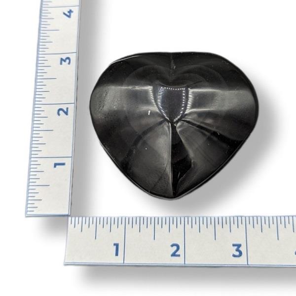 Rainbow Obsidian Heart 146g Approximate