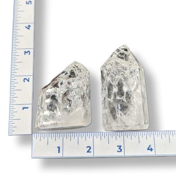 Fire & Ice Quartz Crystal Point Apprx. 124g