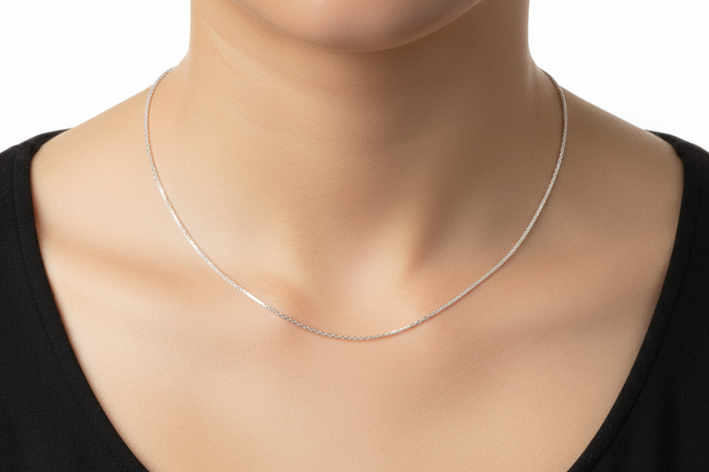 18" Silver Plated Chain