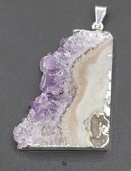 Pendant Amethyst with Geode