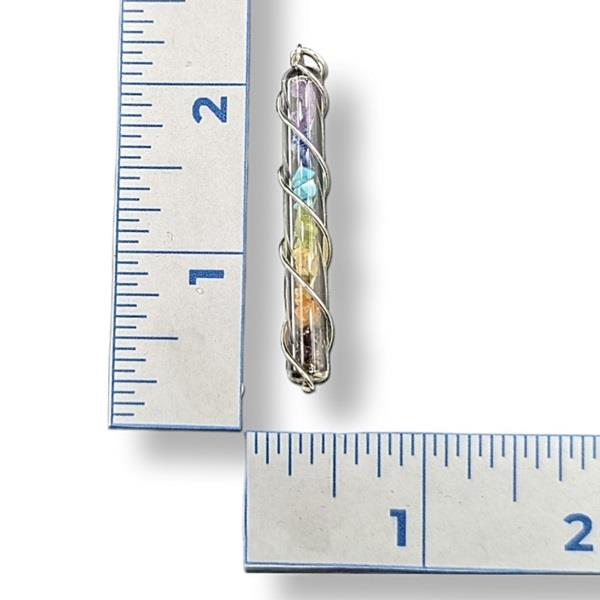 Pendant Chakra Tube Sterling Silver