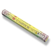 Pack of HEM Camphor incense sticks on a white background