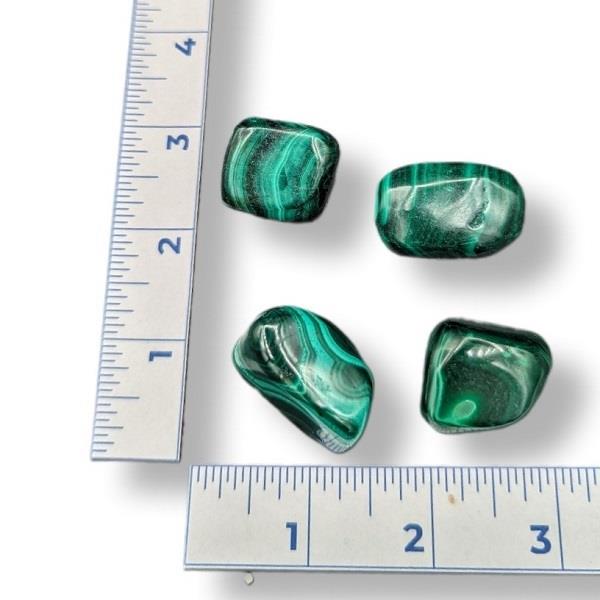 Rocks Malachite Tumbled
