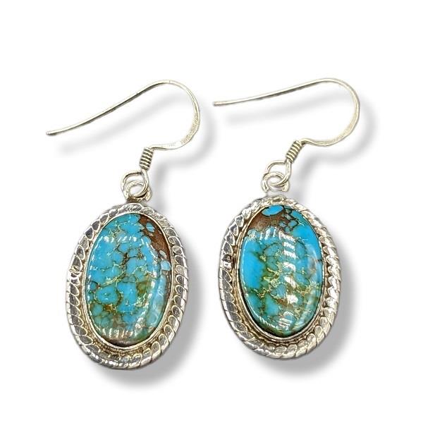 Earrings Turquoise Sterling Silver